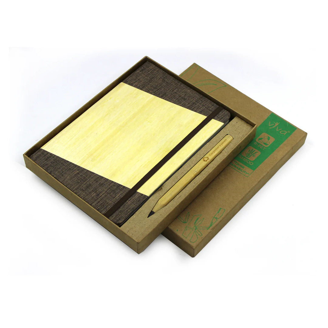Viva Global NATURA-NP - 2 pc Set (A5 Notebook + Everlasting Pencil)
