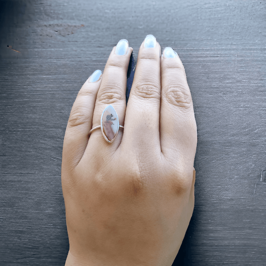 Natural Shazar Stone Solar Radiance Sterling Silver Ring - Suspire