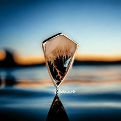 Natural Shazar Stone Unique Veda Pushp Stud Earrings