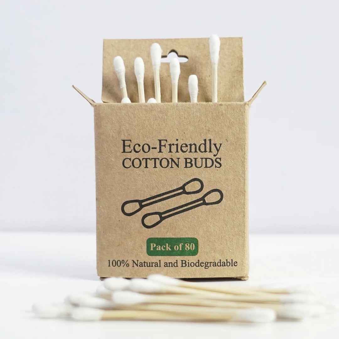 Natsbyte Bamboo Cotton Ear Buds with Bamboo Stick
