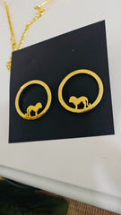 Nine Designs Lion Animal Studs