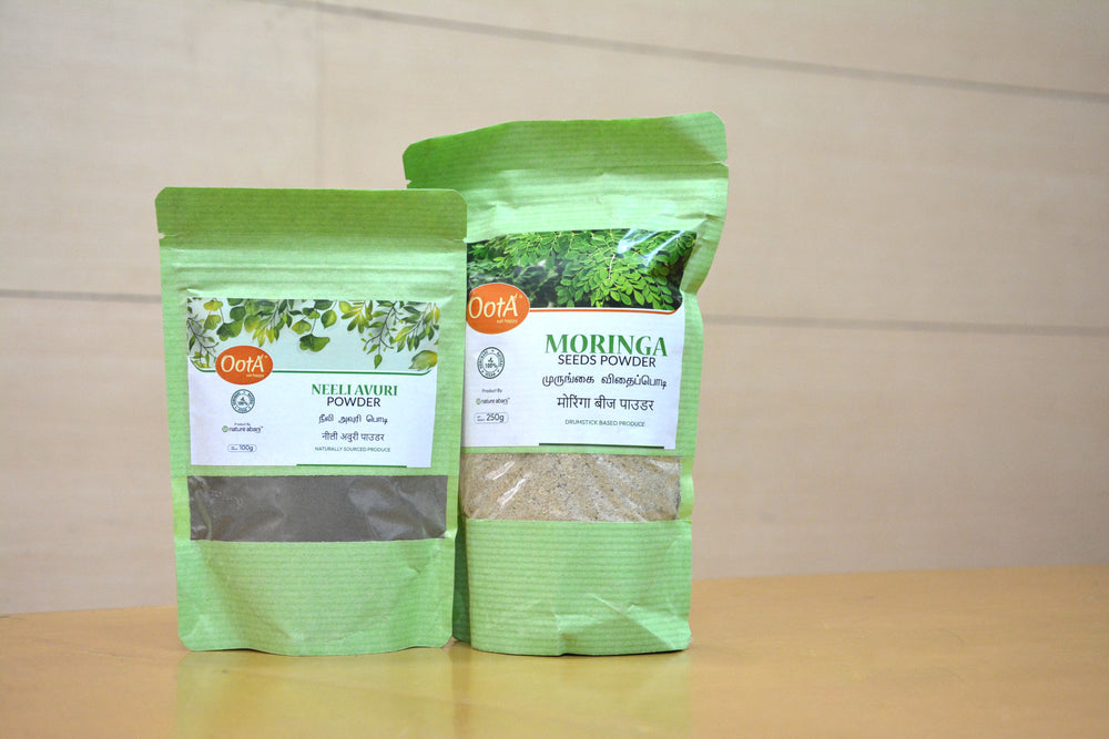 OOTA-Neeli Avuri Powder (pack of 100g) and Moringa Seed Powder(pack of 250g)