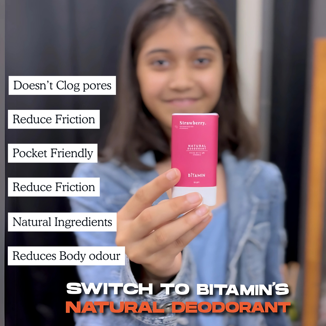 Bitamin Cotton Vanilla Teens Natural Deodorant - 15 g