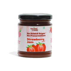 Sweetmate No Added Sugar Strawberry Jam - (220g) | With Real Fruits | Diabetic and keto Friendly