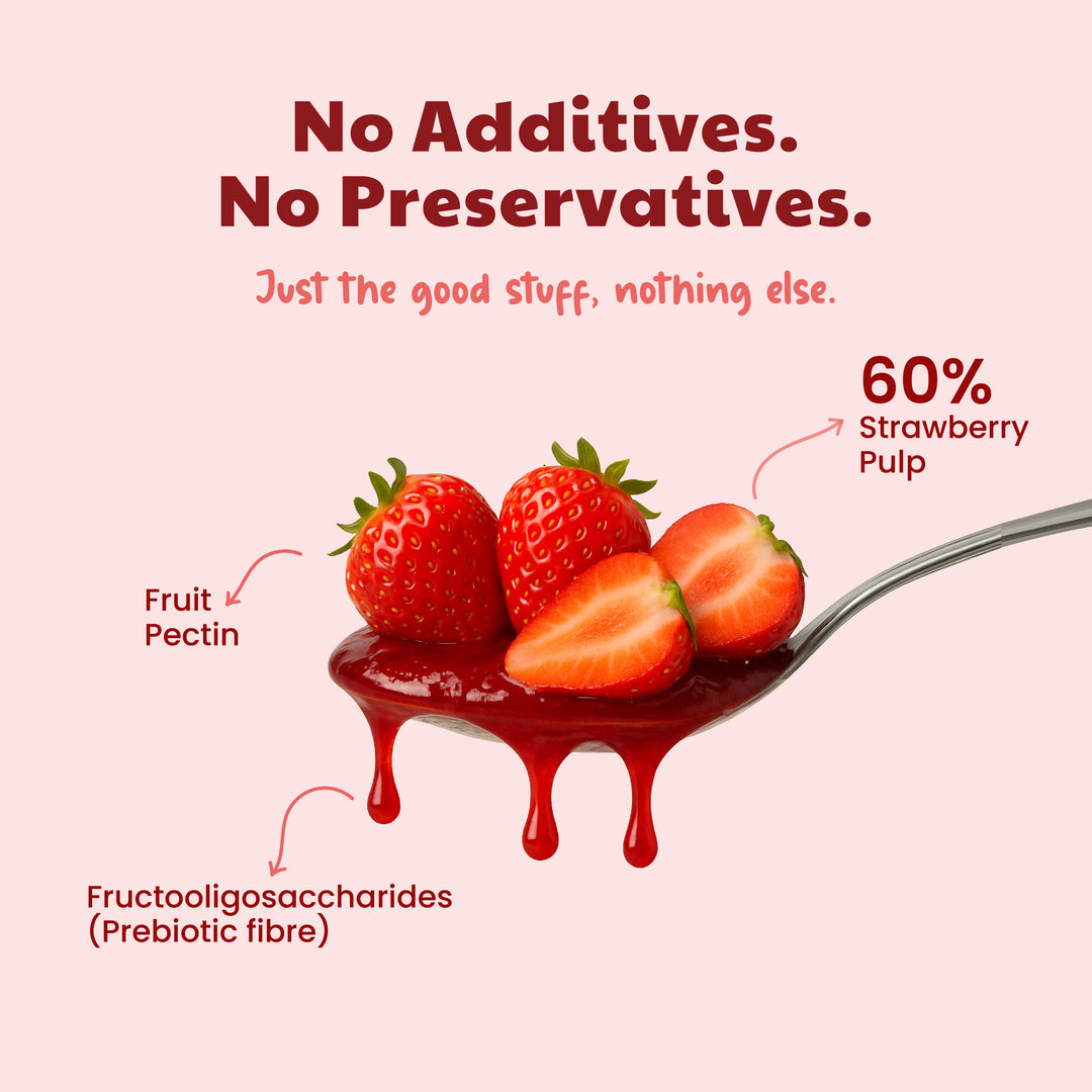 Sweetmate No Added Sugar Strawberry Jam - (220g) | With Real Fruits | Diabetic and keto Friendly