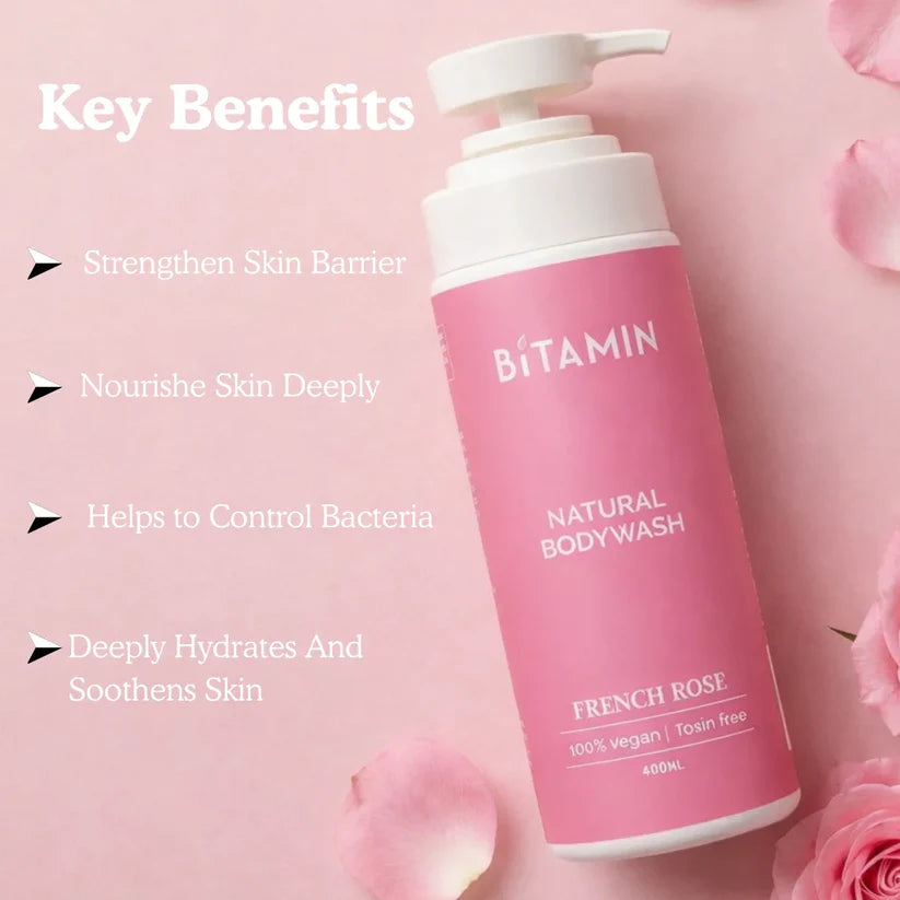 Bitamin French Rose Body Wash 400ml