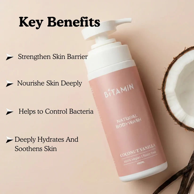 Bitamin Coconut Vanilla Body Wash 400ml