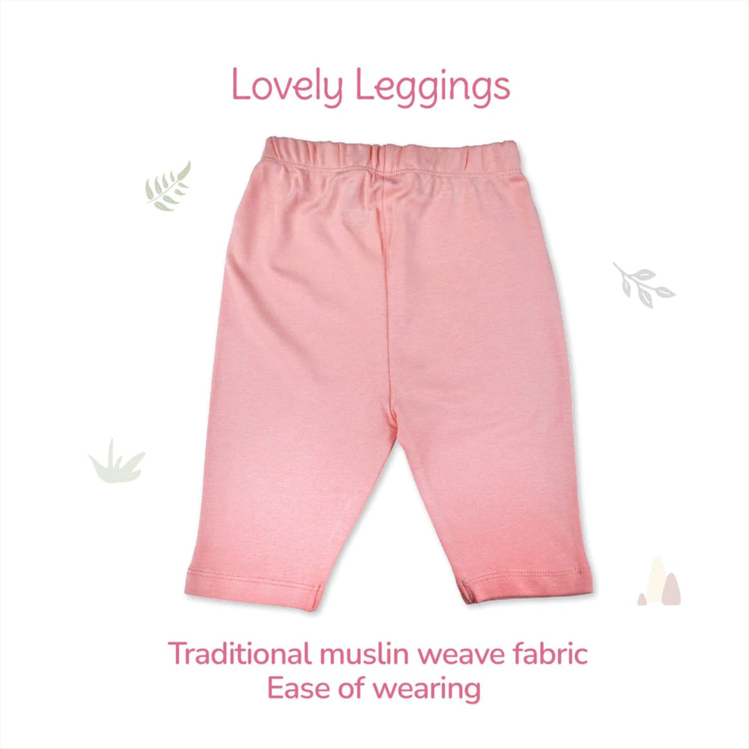 Tiny Lane Tiny Wild Series Infant Gift Set | Pack of 9 - Jhabla, Legging, Onesie, C/B/M, Bib, Blanket, Nappy