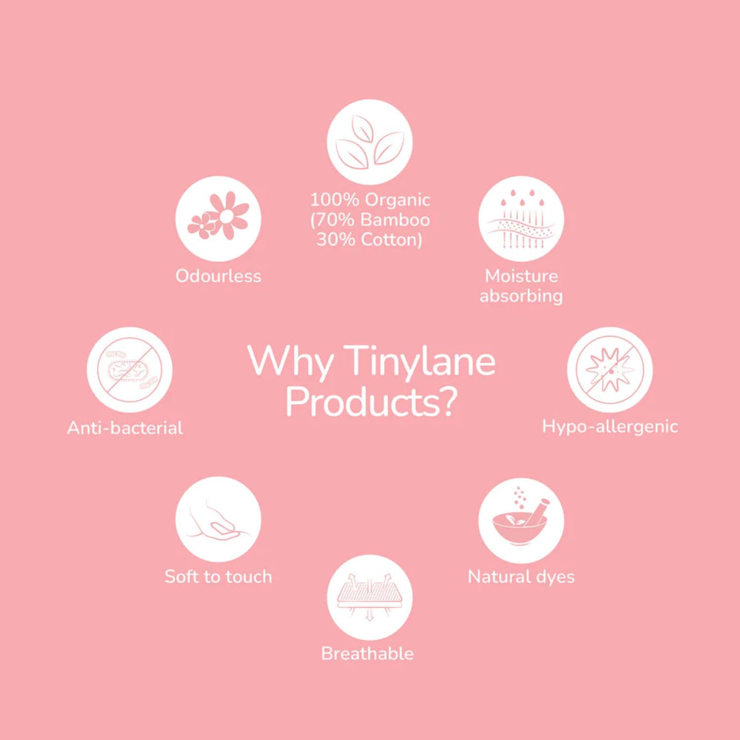 Tiny Lane Tiny Wild Series Infant Gift Set | Pack of 9 - Jhabla, Legging, Onesie, C/B/M, Bib, Blanket, Nappy