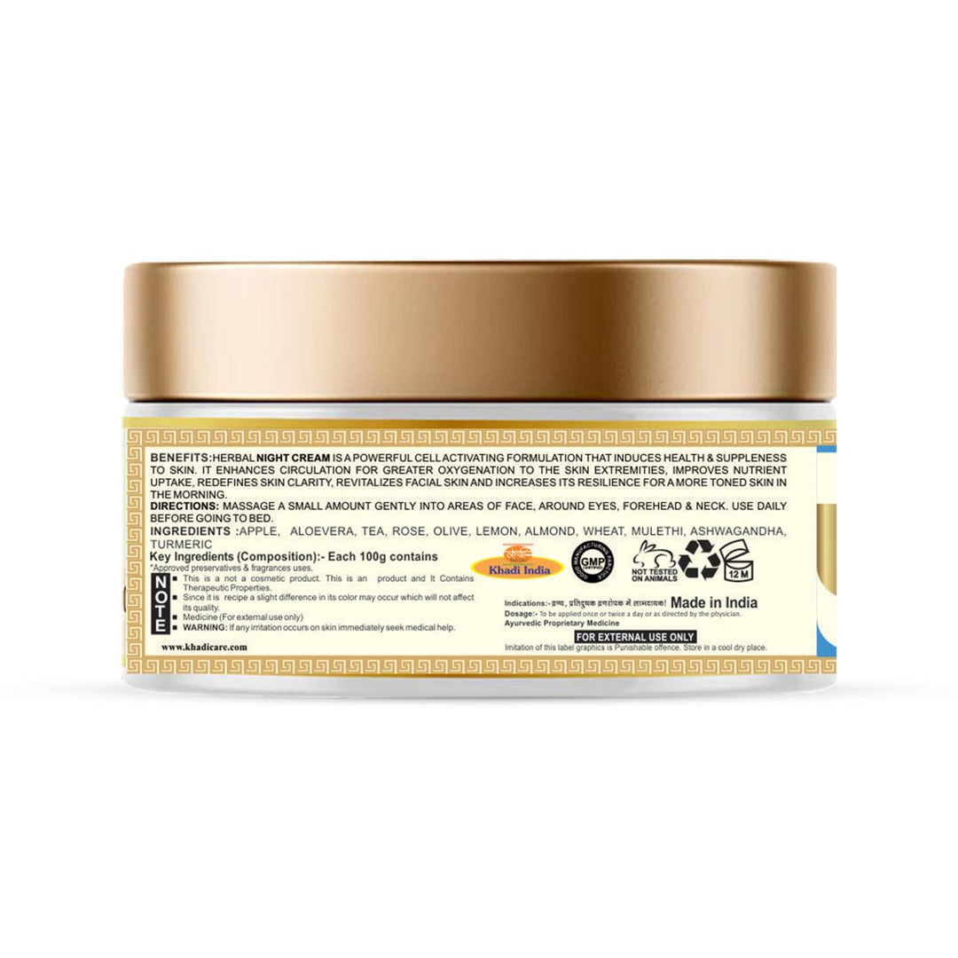 Khadi Care Herbal Night Cream - 50 Grams