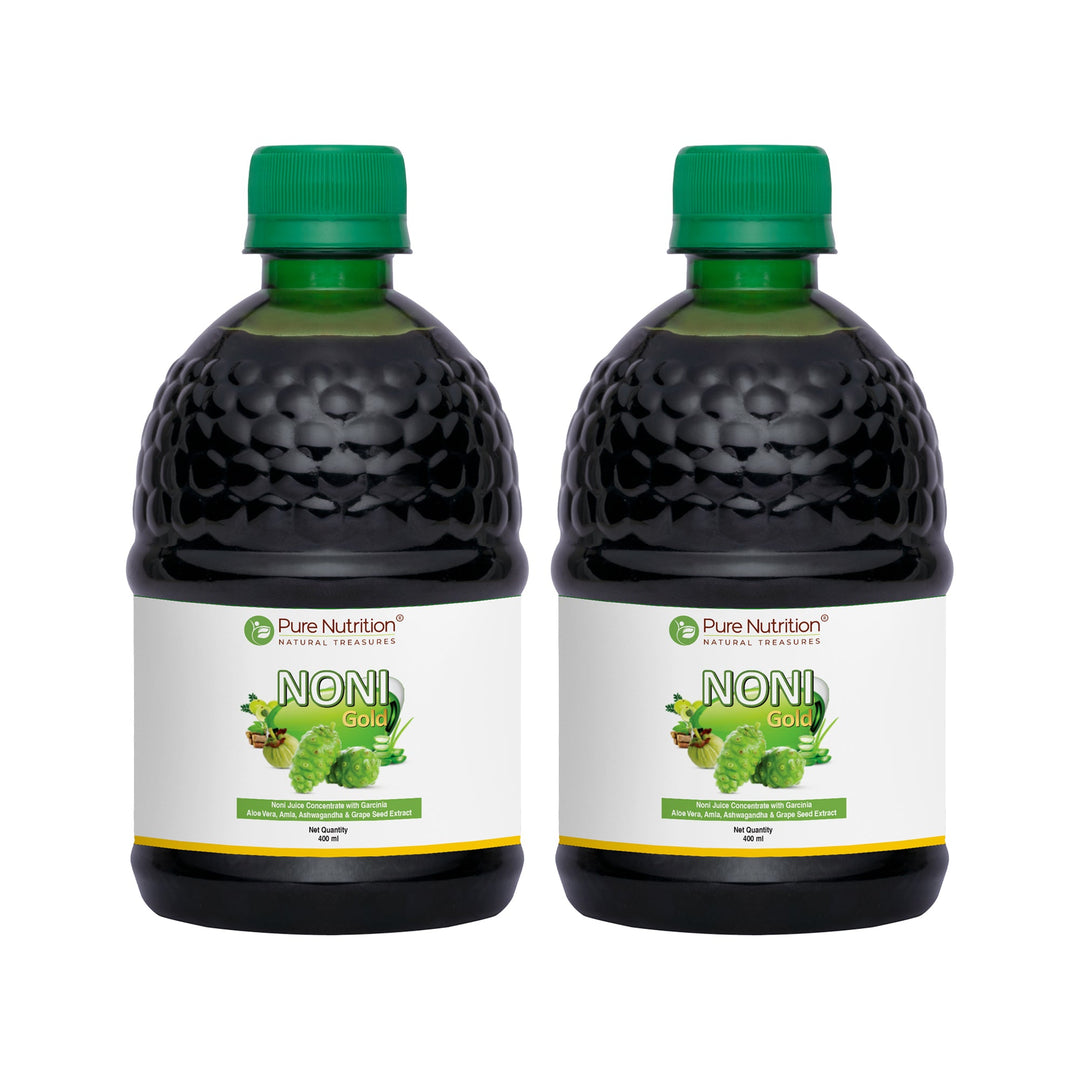 Noni Gold Juice Herbal Blend with Garcinia, Aloe Vera & Wellness Herbs | 400ml | 1000ML