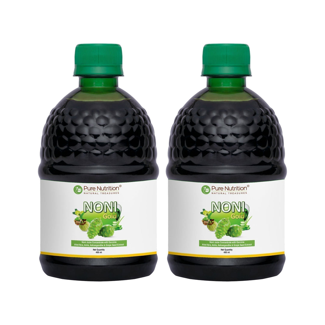 Noni Gold Juice Herbal Blend with Garcinia, Aloe Vera & Wellness Herbs | 400ml | 1000ML