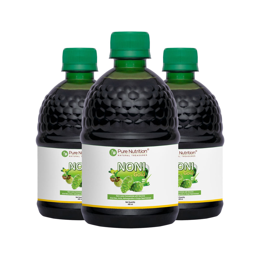 Noni Gold Juice Herbal Blend with Garcinia, Aloe Vera & Wellness Herbs | 400ml | 1000ML