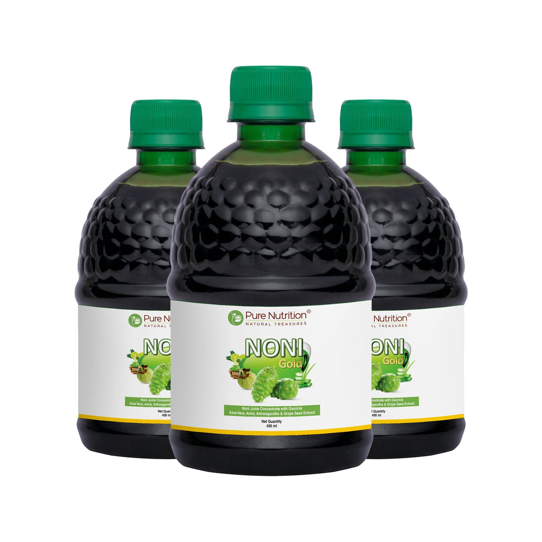Noni Gold Juice Herbal Blend with Garcinia, Aloe Vera & Wellness Herbs | 400ml | 1000ML