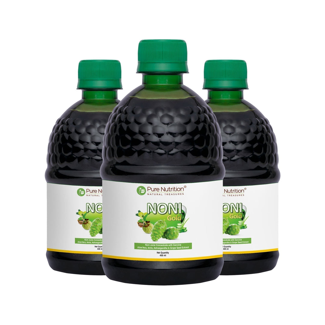 Noni Gold Juice Herbal Blend with Garcinia, Aloe Vera & Wellness Herbs | 400ml | 1000ML