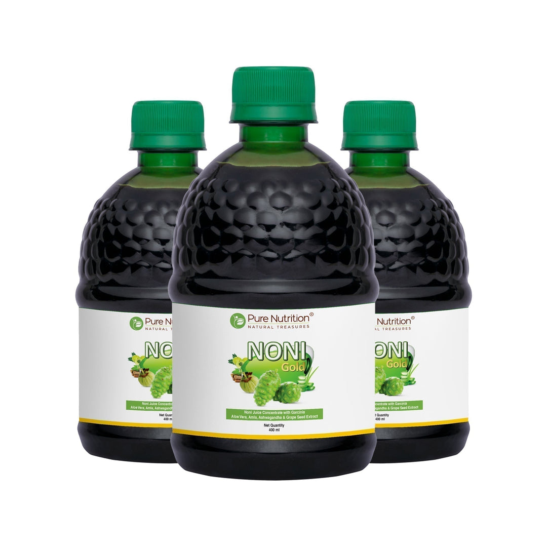 Noni Gold Juice Herbal Blend with Garcinia, Aloe Vera & Wellness Herbs | 400ml | 1000ML