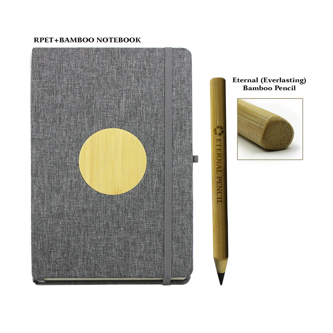 Viva Global GREEN’O-NP - 2 pc Set (A5 Notebook + Everlasting Pencil)