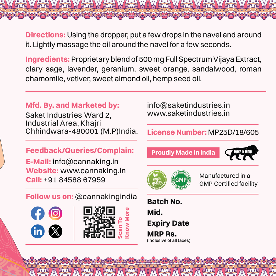 Cannaking Nabhi Tailam- Belly Button Drops - 30ml