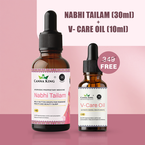 Cannaking Nabhi Tailam (30ml) & V Care Oil (10ml) Combo