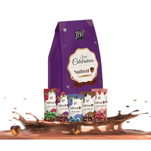 JB&CO Nutbeat Celebration Pack - Mix flavored chocolate coated almonds