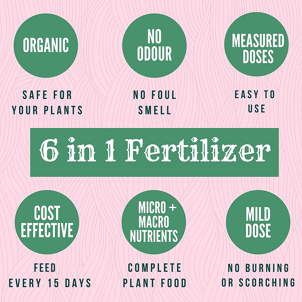 Bombay Greens Organic Fertilizer for Indoor Plants - 500 Grams