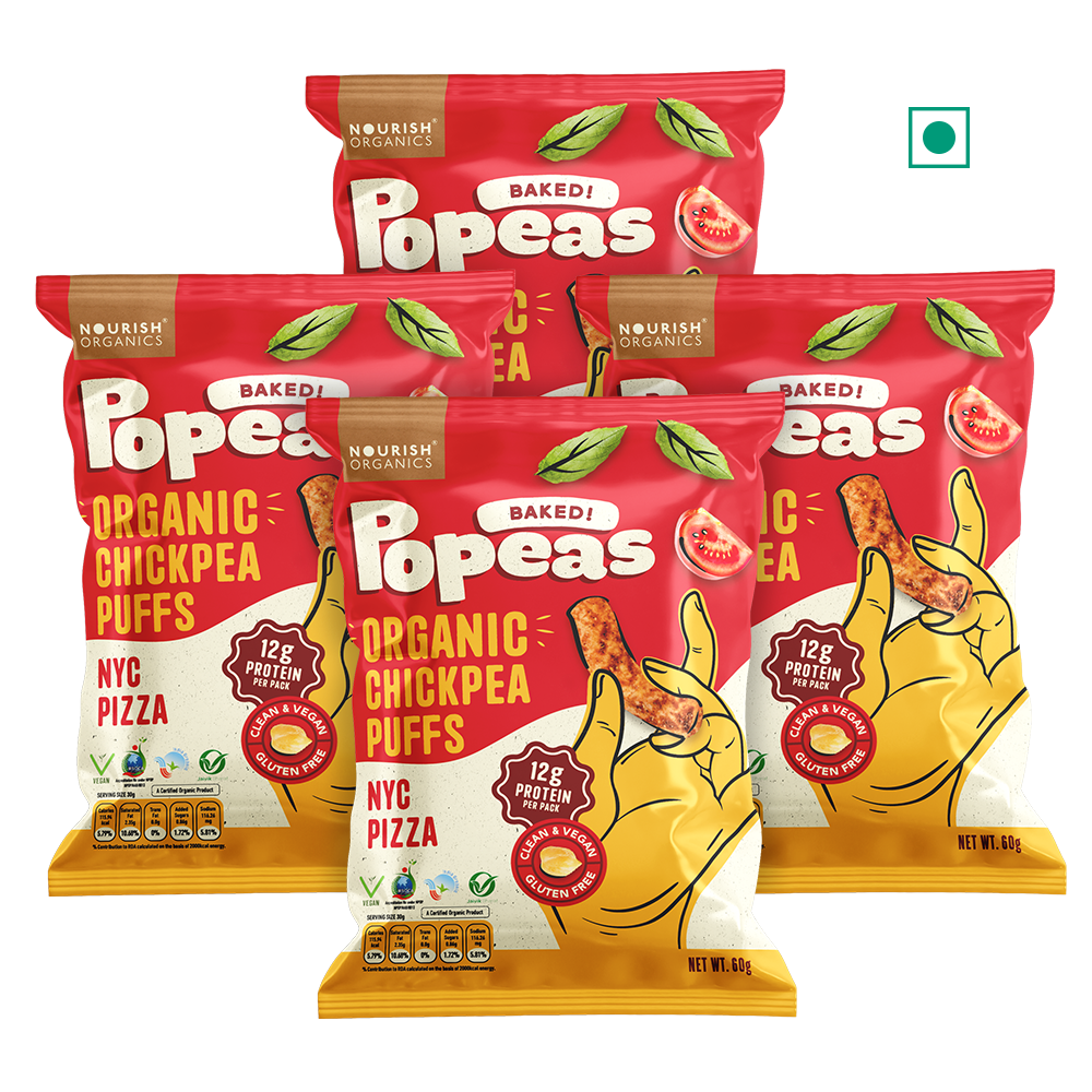 Nourish Organics Chickpea Puffs |  NYC Pizza (Pack x4)