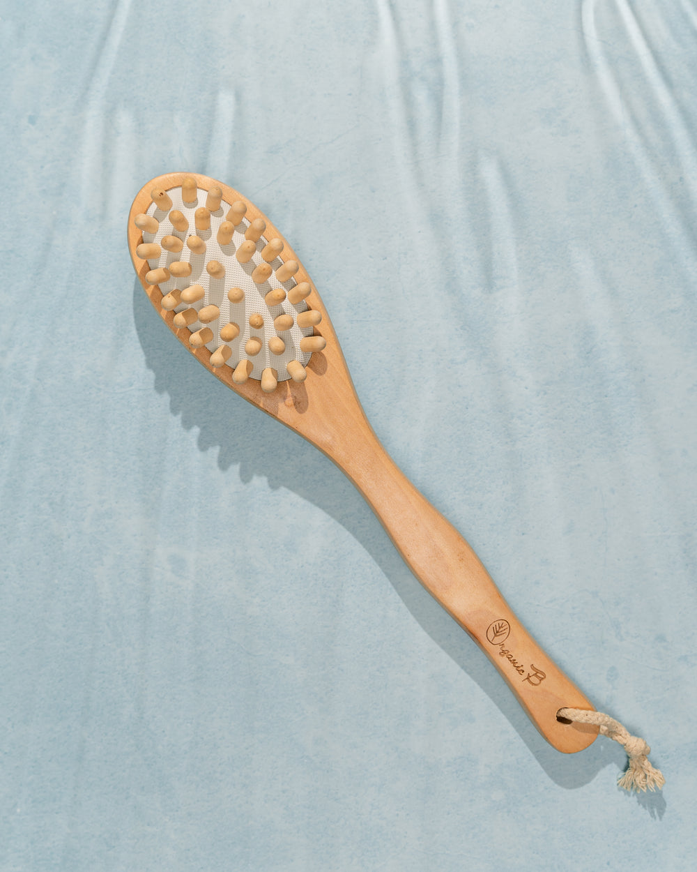Organic B Long Handle 2 in 1 Bath Brush & Massager| Cellutite Bristles