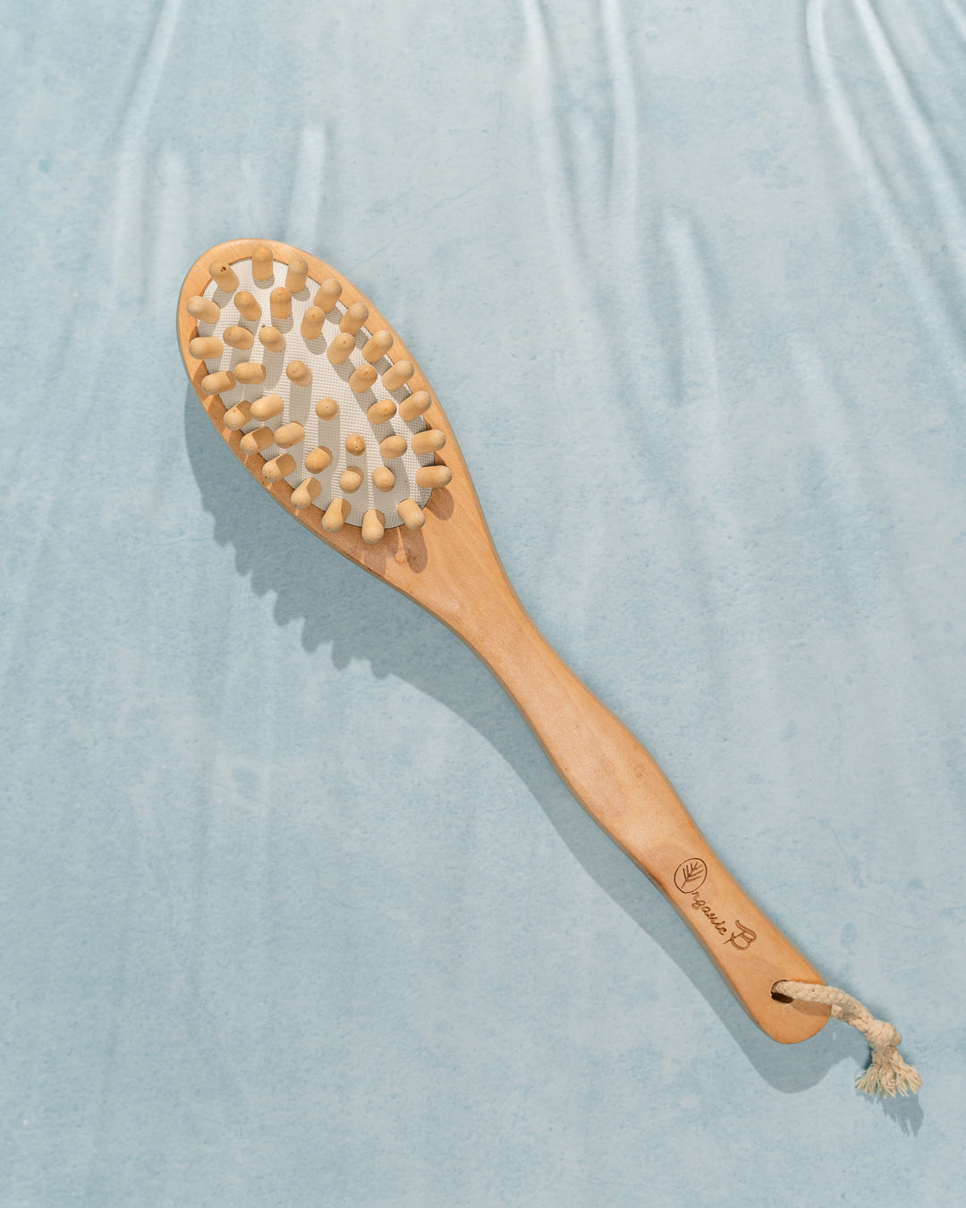Organic B Long Handle 2 in 1 Bath Brush & Massager| Cellutite Bristles