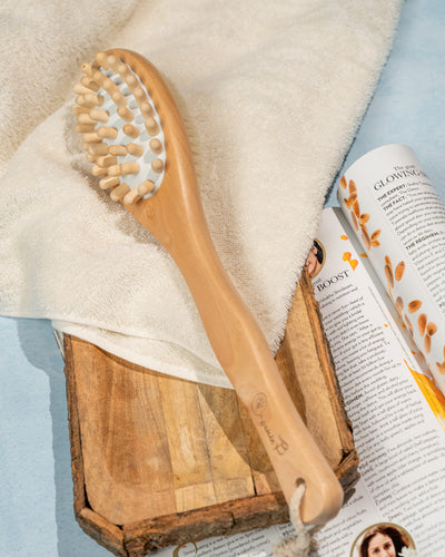 Organic B cellulite bristle bath brush | bath brush 2 In 1