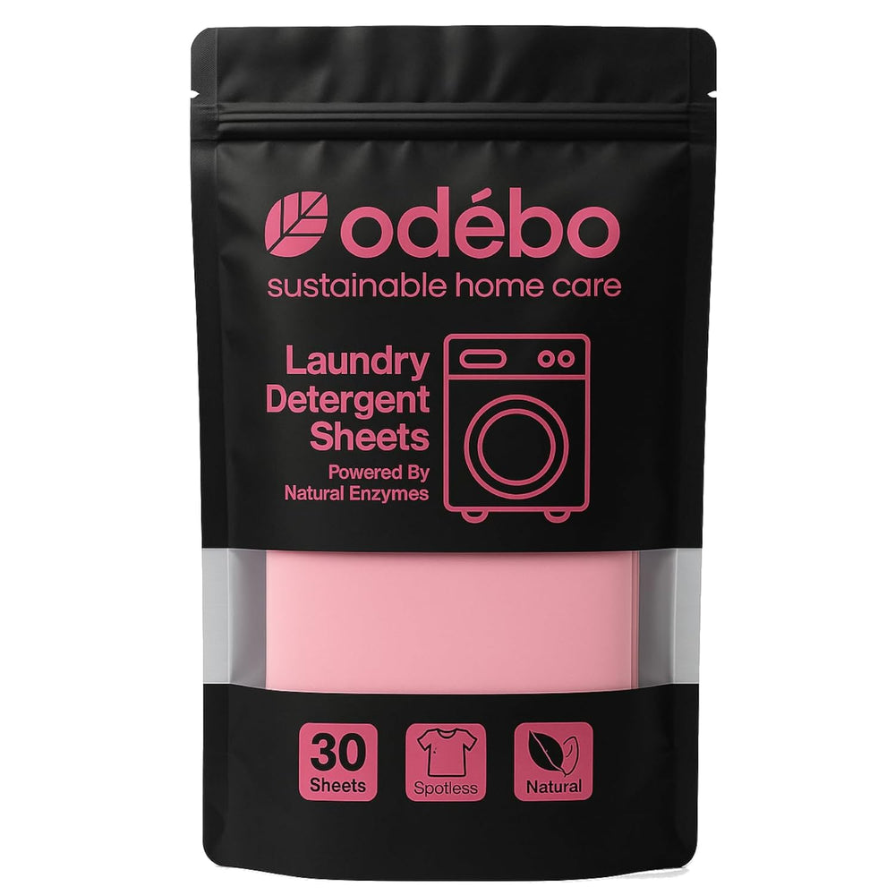 Odebo Laundry Detergent Sheets - 30 loads l Plant based, non-toxic l Gentle on Clothes