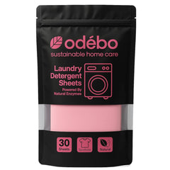 Odebo Laundry Detergent Sheets - 30 loads l Plant based, non-toxic l Gentle on Clothes