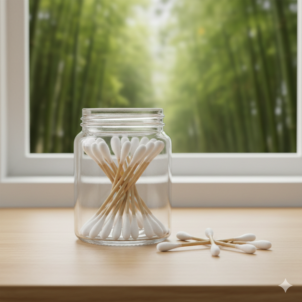 Bamboo Cotton Ear Swabs