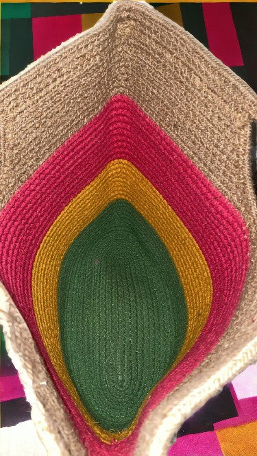 ONEarth Colourfull Jute Tote Bag