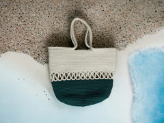 ONEarth Cream & Green Designer bag