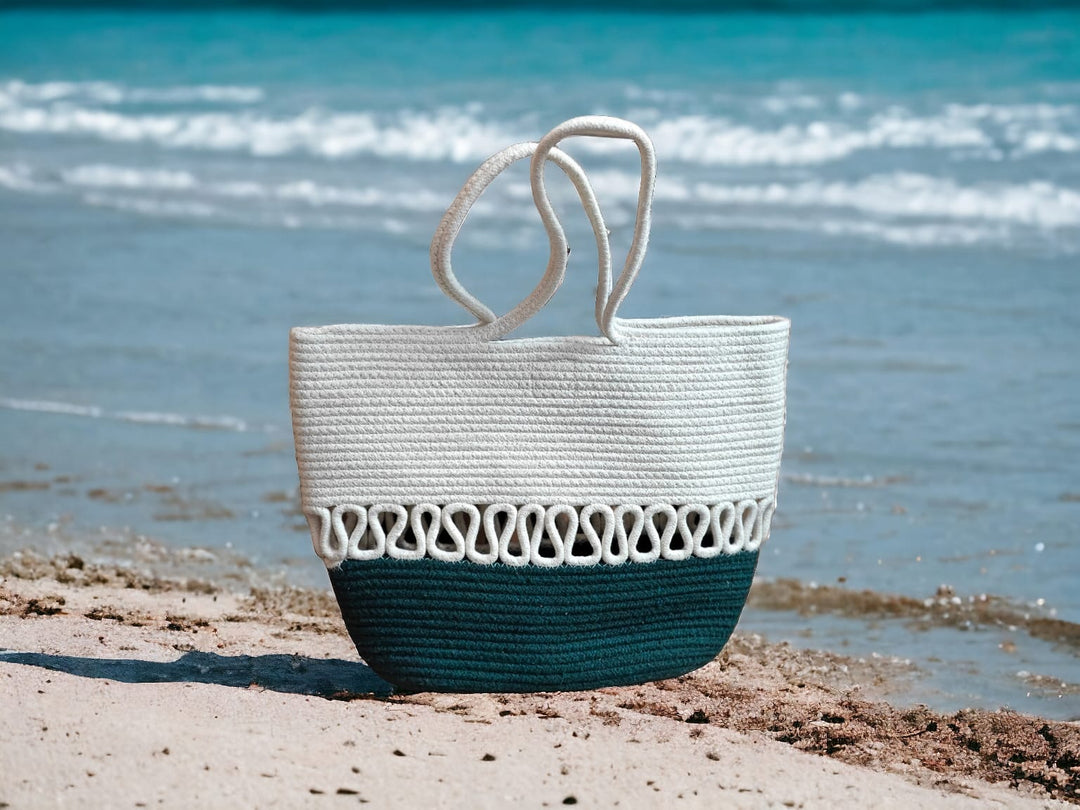 ONEarth Cream & Green Designer bag