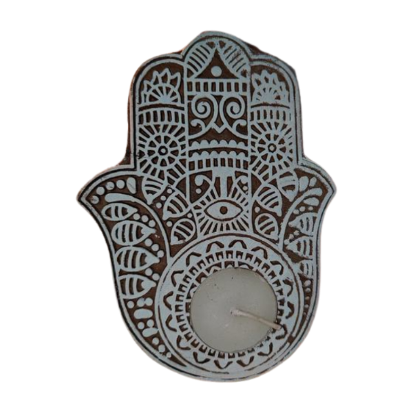 ONEarth Hamsa hand tea light holder (set of 2)