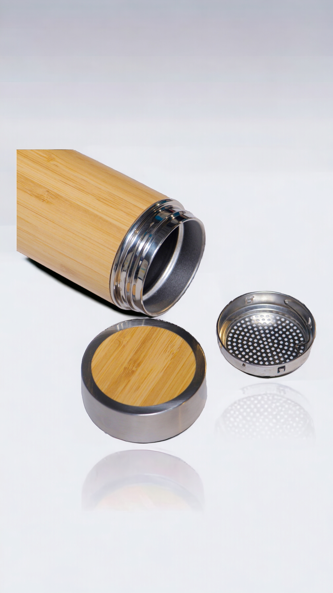 ONEarth Bamboo steel bottle (450 Ml)