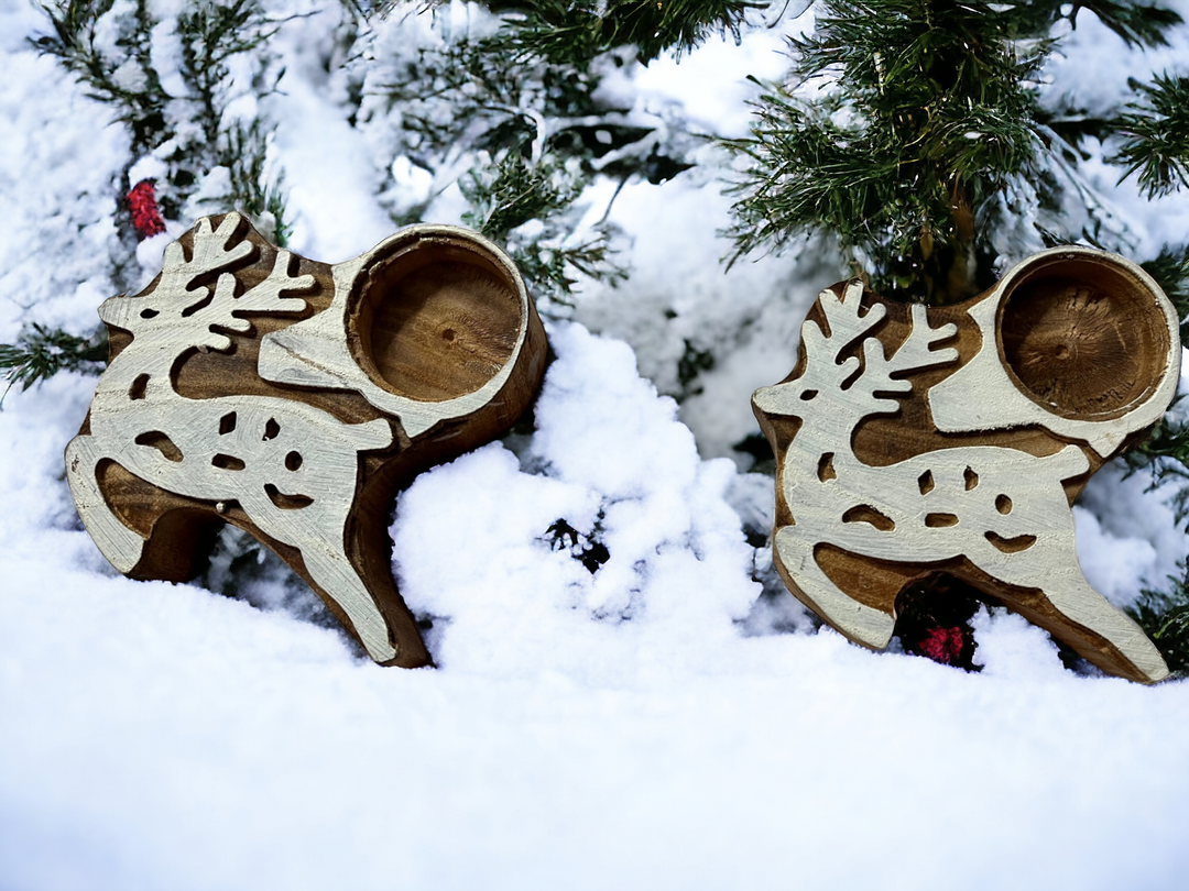 ONEarth ReinDeer tea light holder (set of 2)