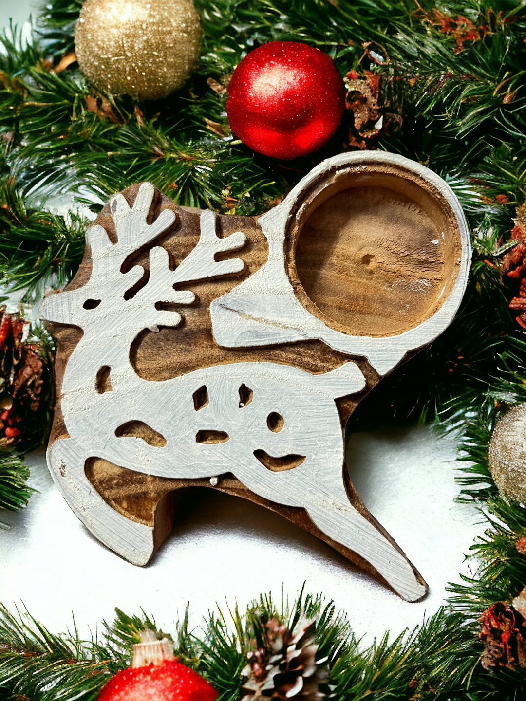 ONEarth ReinDeer tea light holder (set of 2)