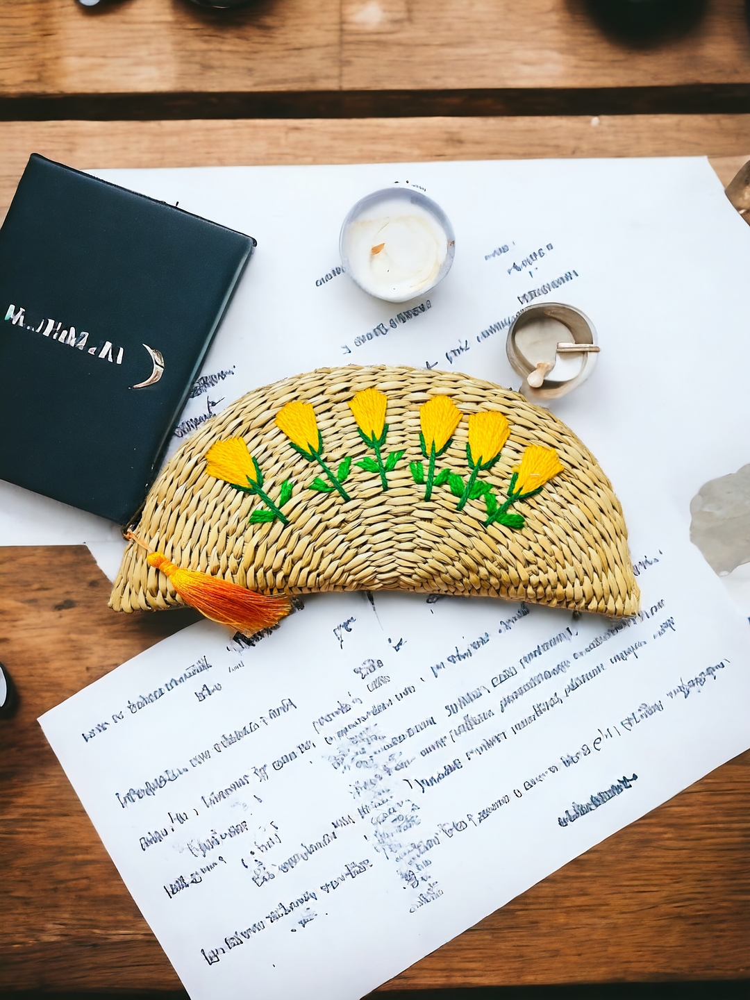 ONEarth Ethnic Purse - Water Reed (Kauna Grass)