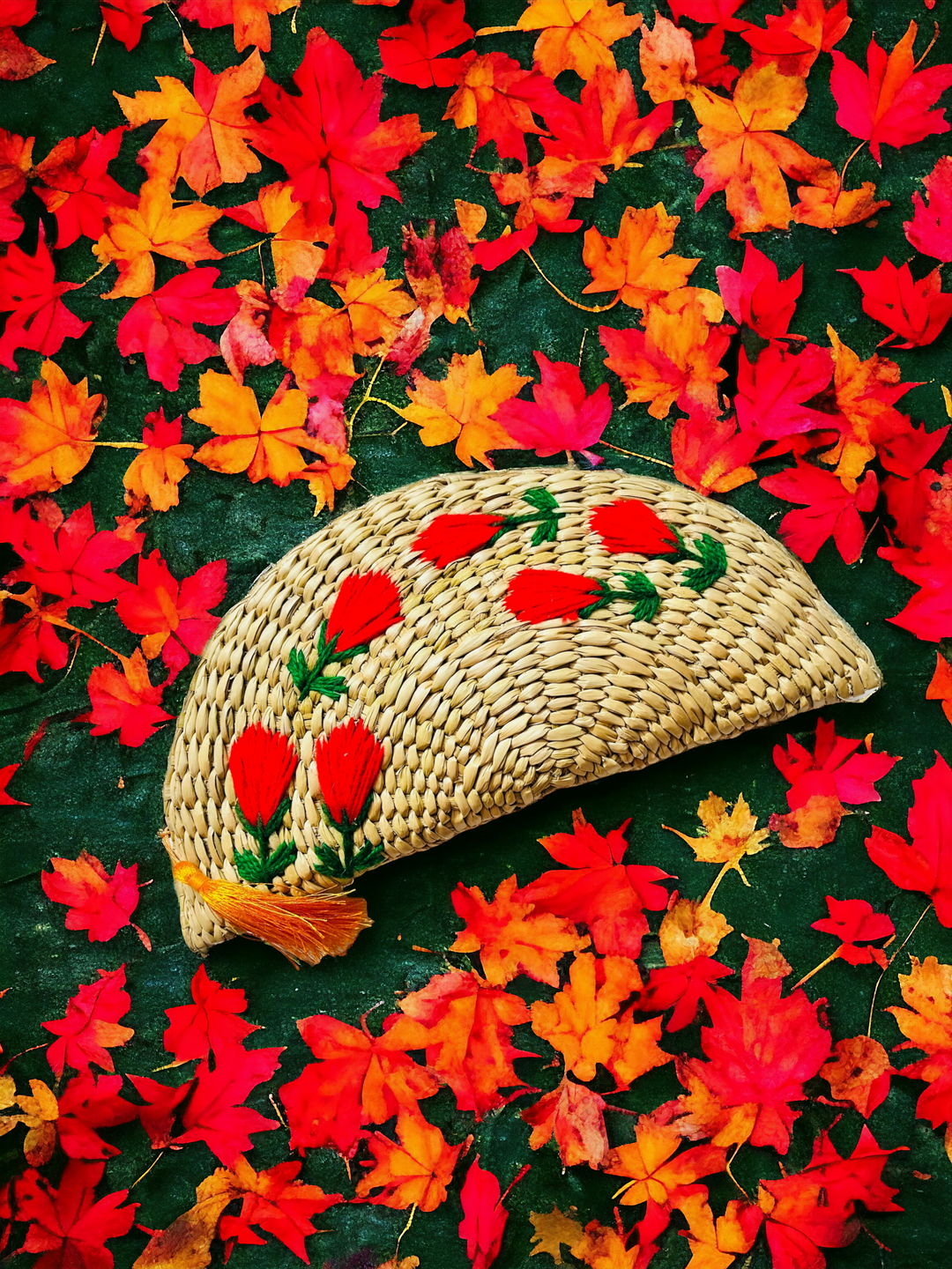 ONEarth Ethnic Purse - Water Reed (Kauna Grass)
