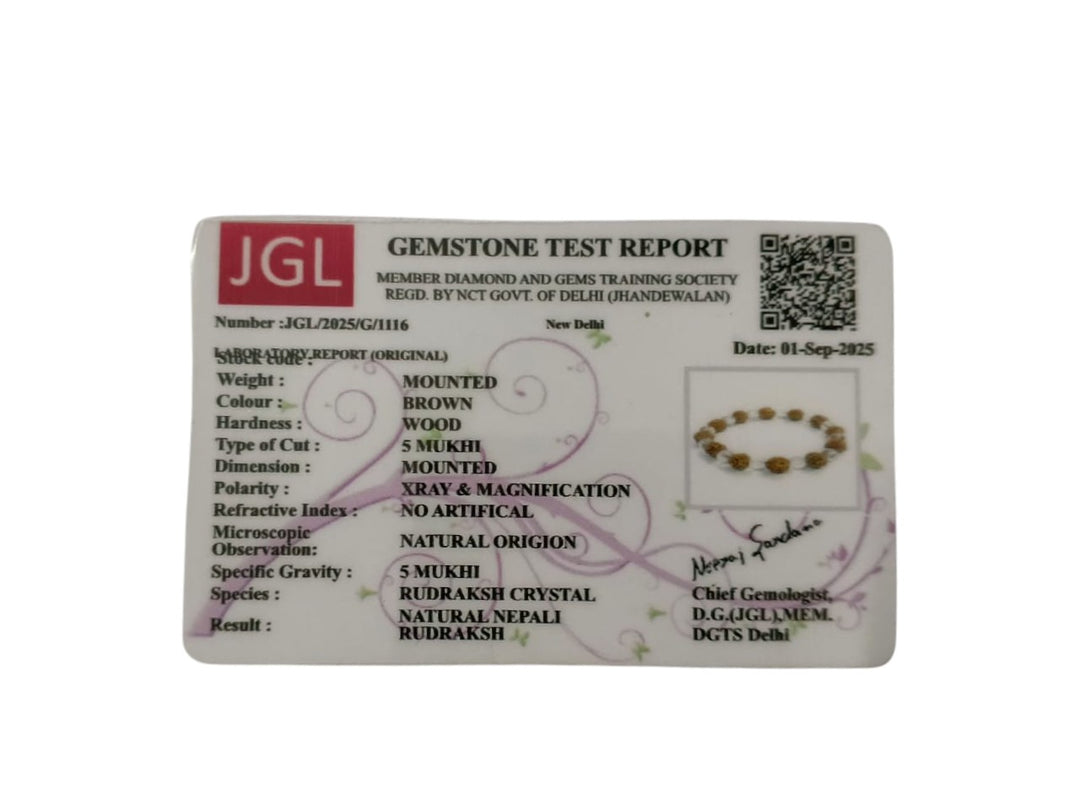 Onearth crystal rudraksha bracelet (certified)