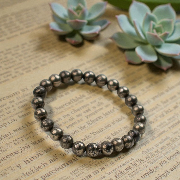 Onearth Raw Pyrite Bracelet (certified)