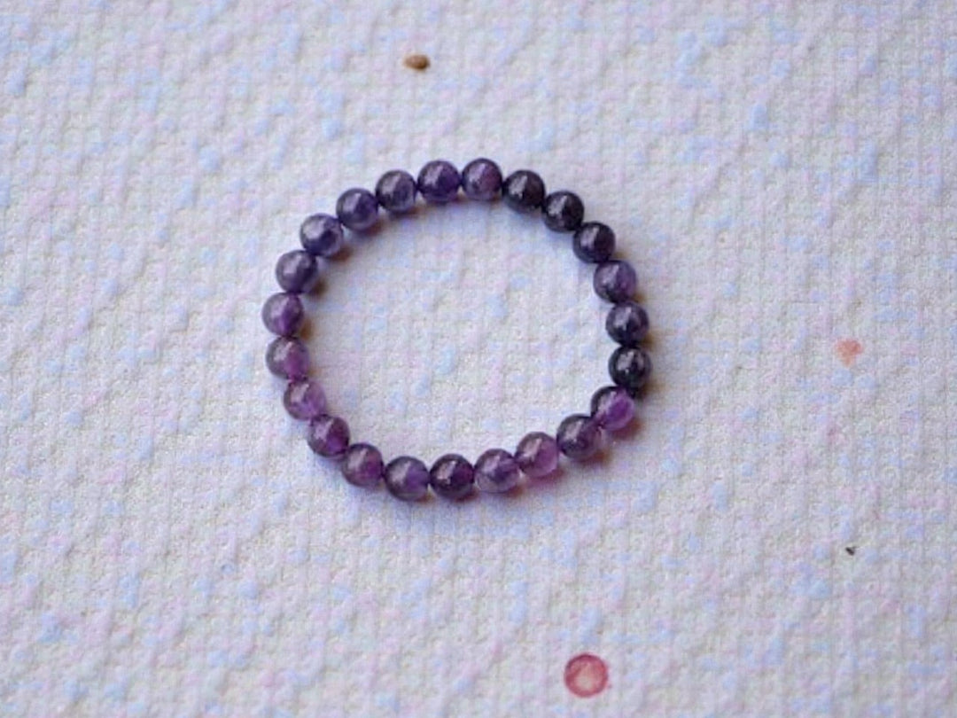 Onearth Certified Amethyst Natural Crystal Bracelet (certified)