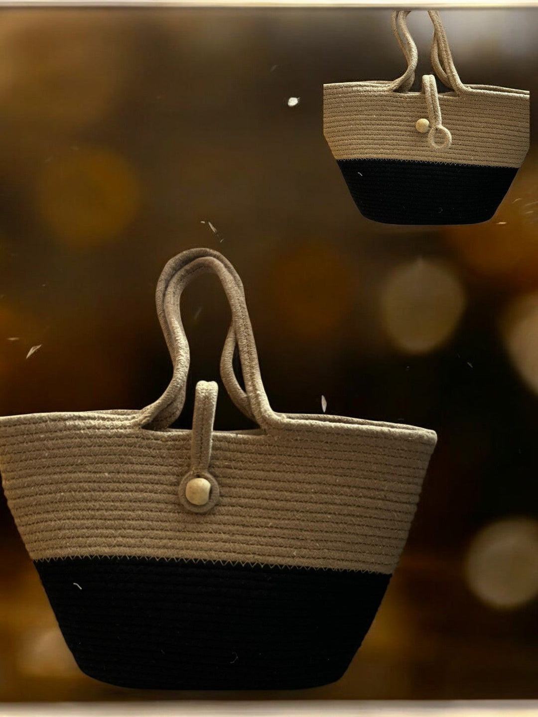 ONEarth Black & Brown Tote bag