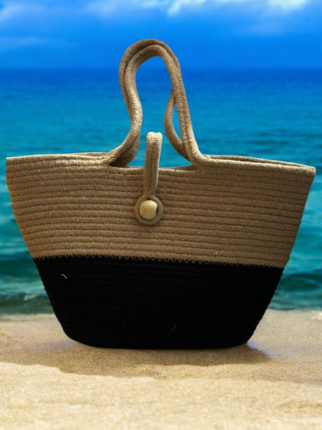 ONEarth Black & Brown Tote bag