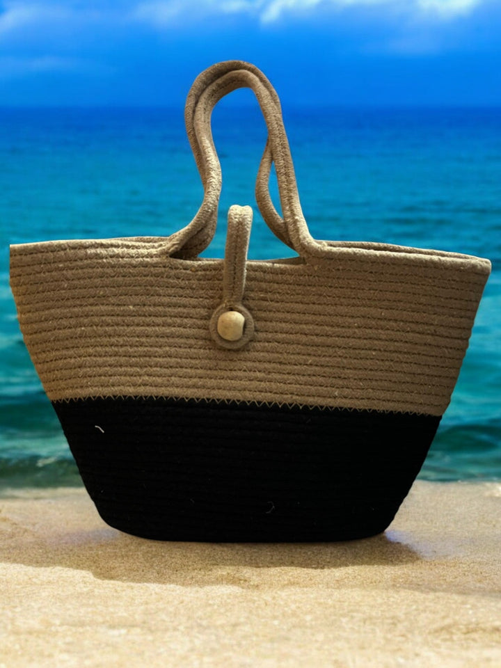 ONEarth Black & Brown Tote bag