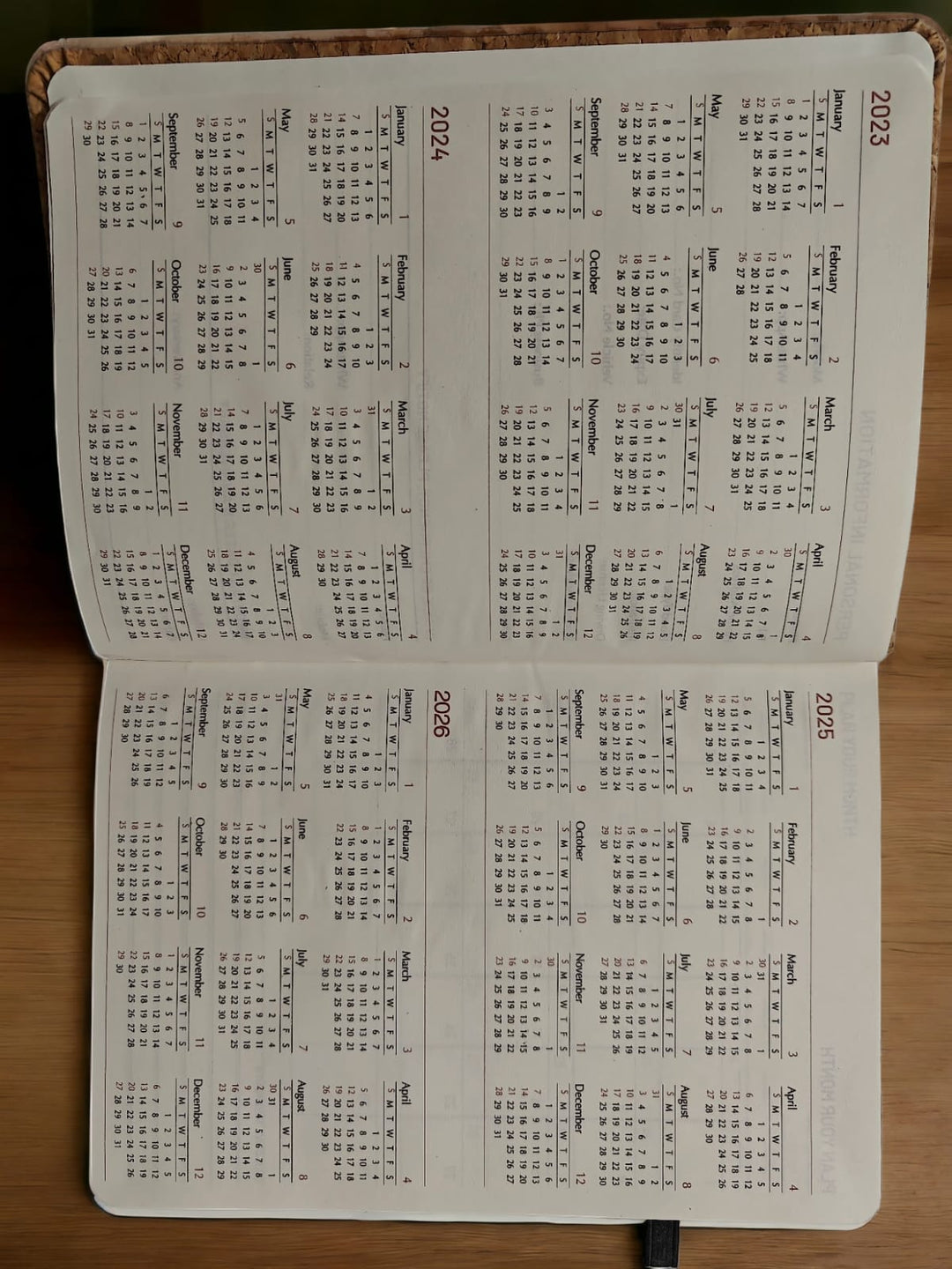 ONEarth cork planner with bamboo pen