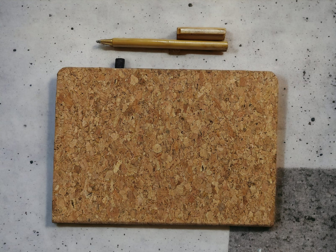 ONEarth cork planner with bamboo pen