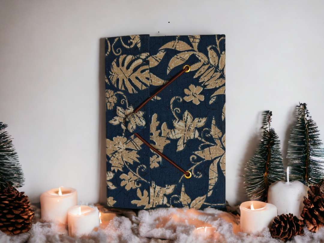 ONEarth Recycled paper vintage journal (Blue) - small